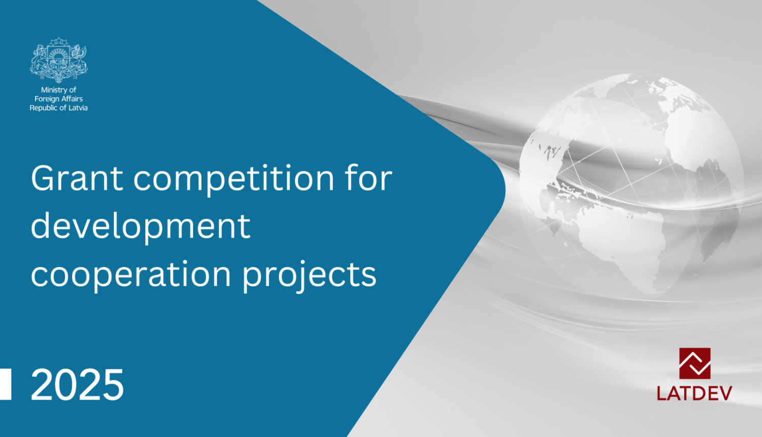 Grant competition for development cooperation projects