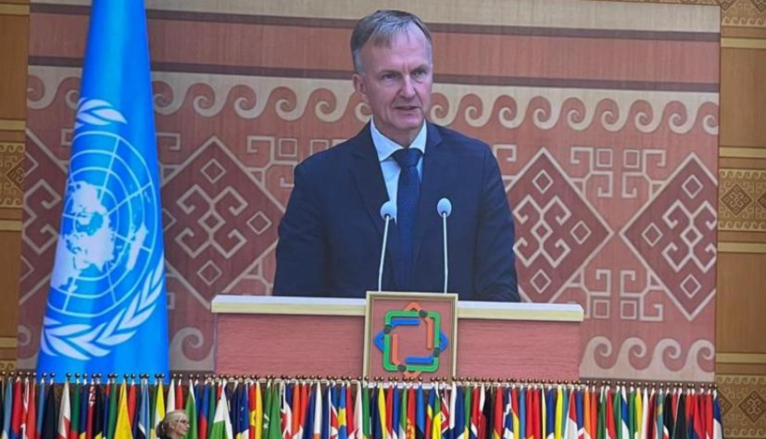 Ambassador-at-Large Andrejs Pildegovičs at the UN LLDC conference in Turkmenistan, 05.-08.08.2025.