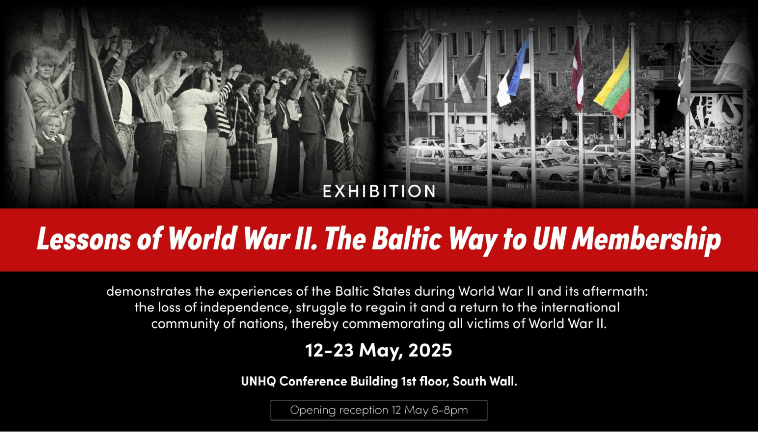 Baltijas valstu izstāde ANO, Ņujorkā, atklāšana 12.05.2025.