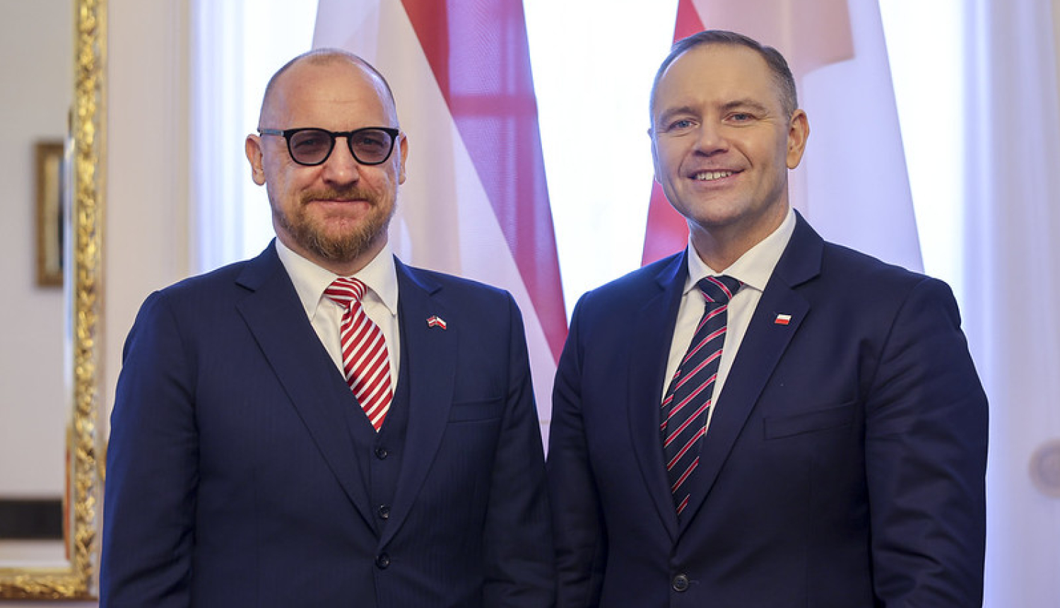 Vēstnieks Raimonds Jansons un Polijas Republikas prezidents Karols Navrockis