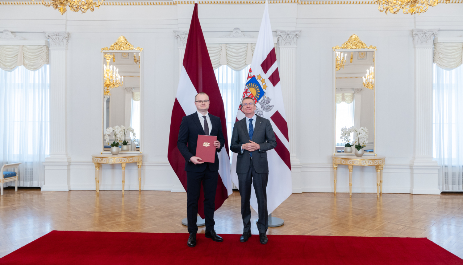 Vēstnieks Reinis Brusbārdis un Valsts prezidents Edgars Rinkēvičs