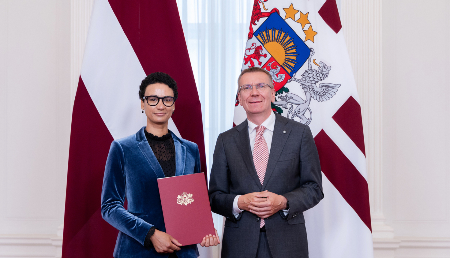 S. Šerifa saņem akreidtācijas rakstu. 12.08.2025.