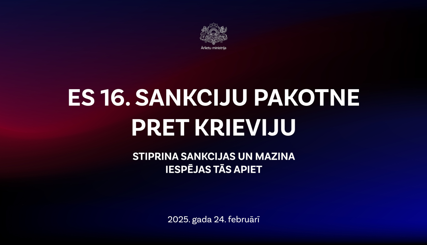 ES 16. sankciju pakotne pret Krieviju
