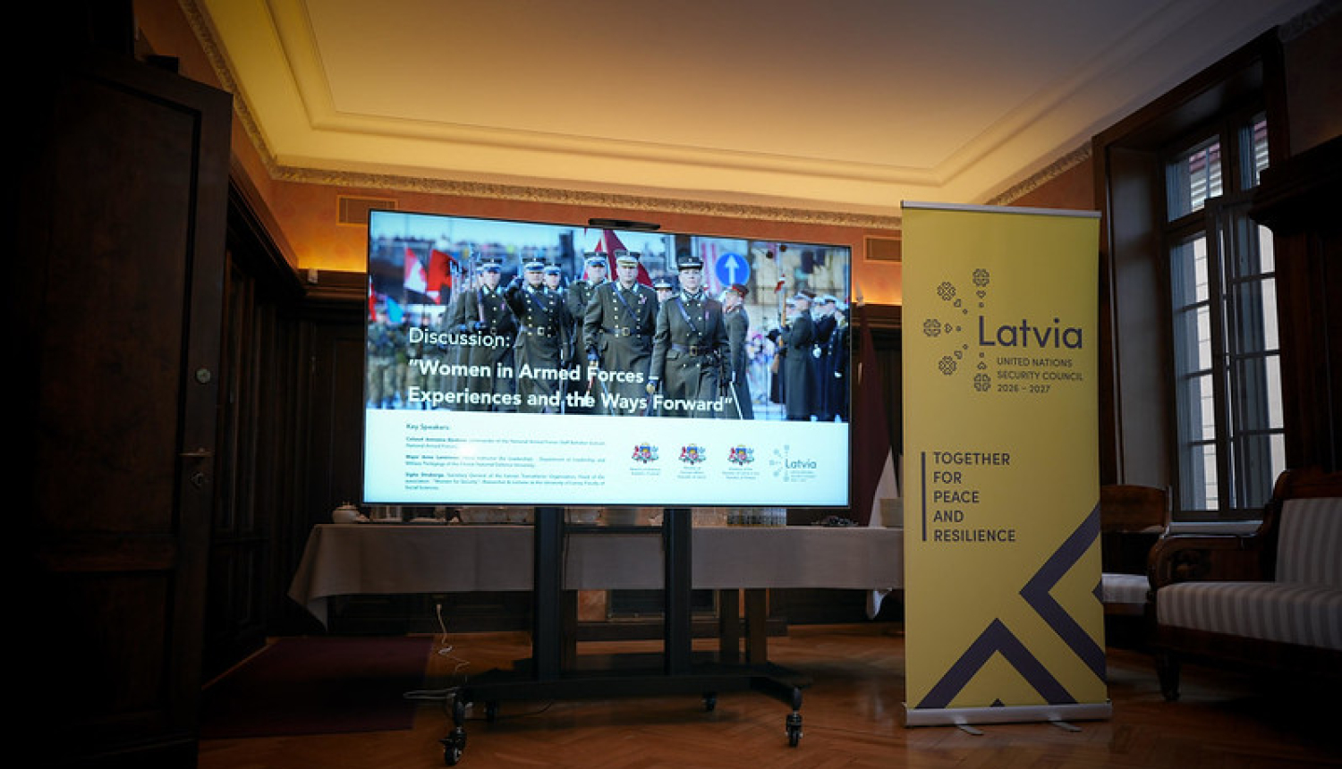 Diskusija “Sievietes bruņotajos spēkos – pieredze un nākotnes virzieni” Latvijas vēstniecībā Somijā