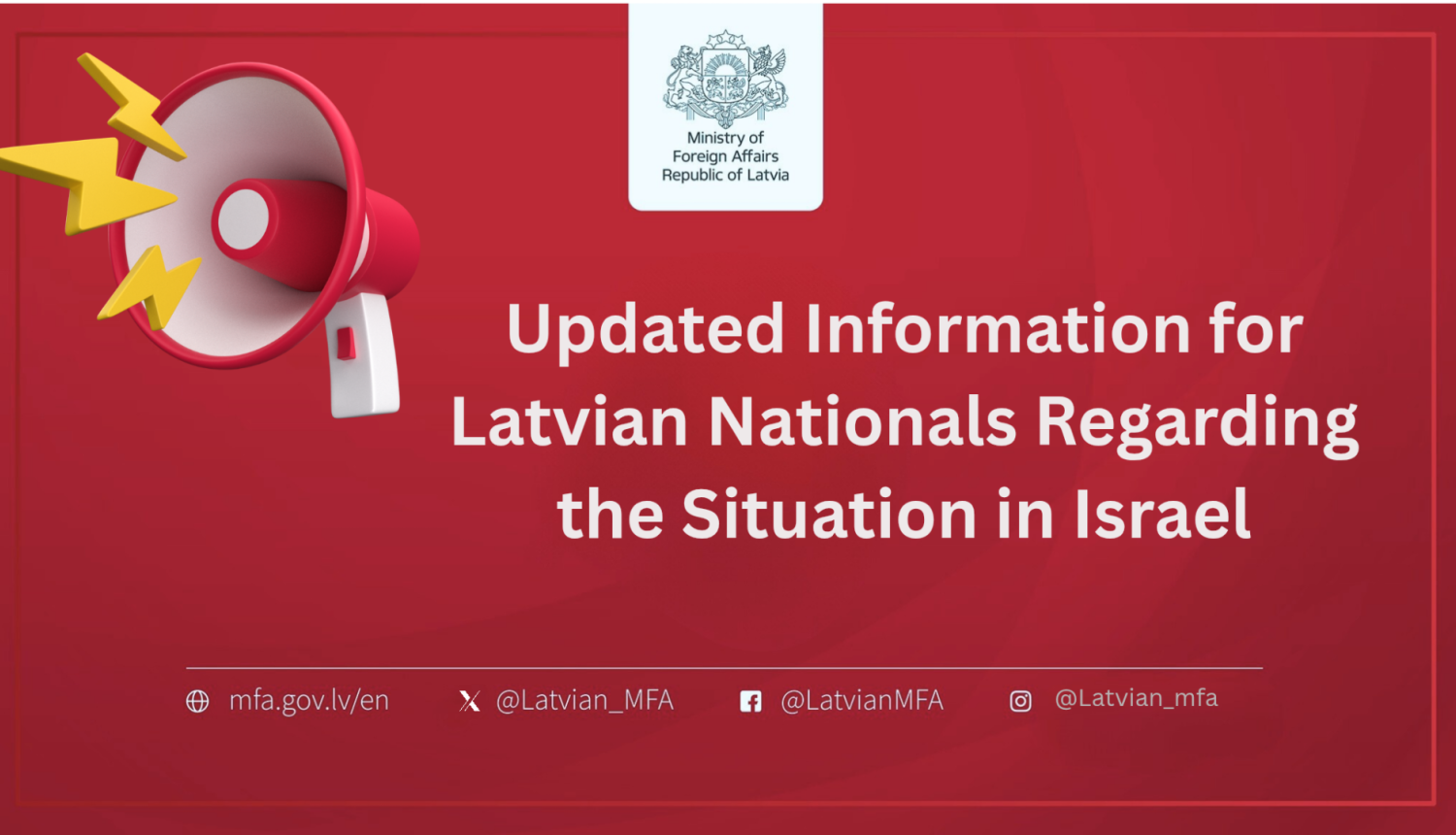 Updated Information for Latvian Nationals Regarding the Situation in Israel