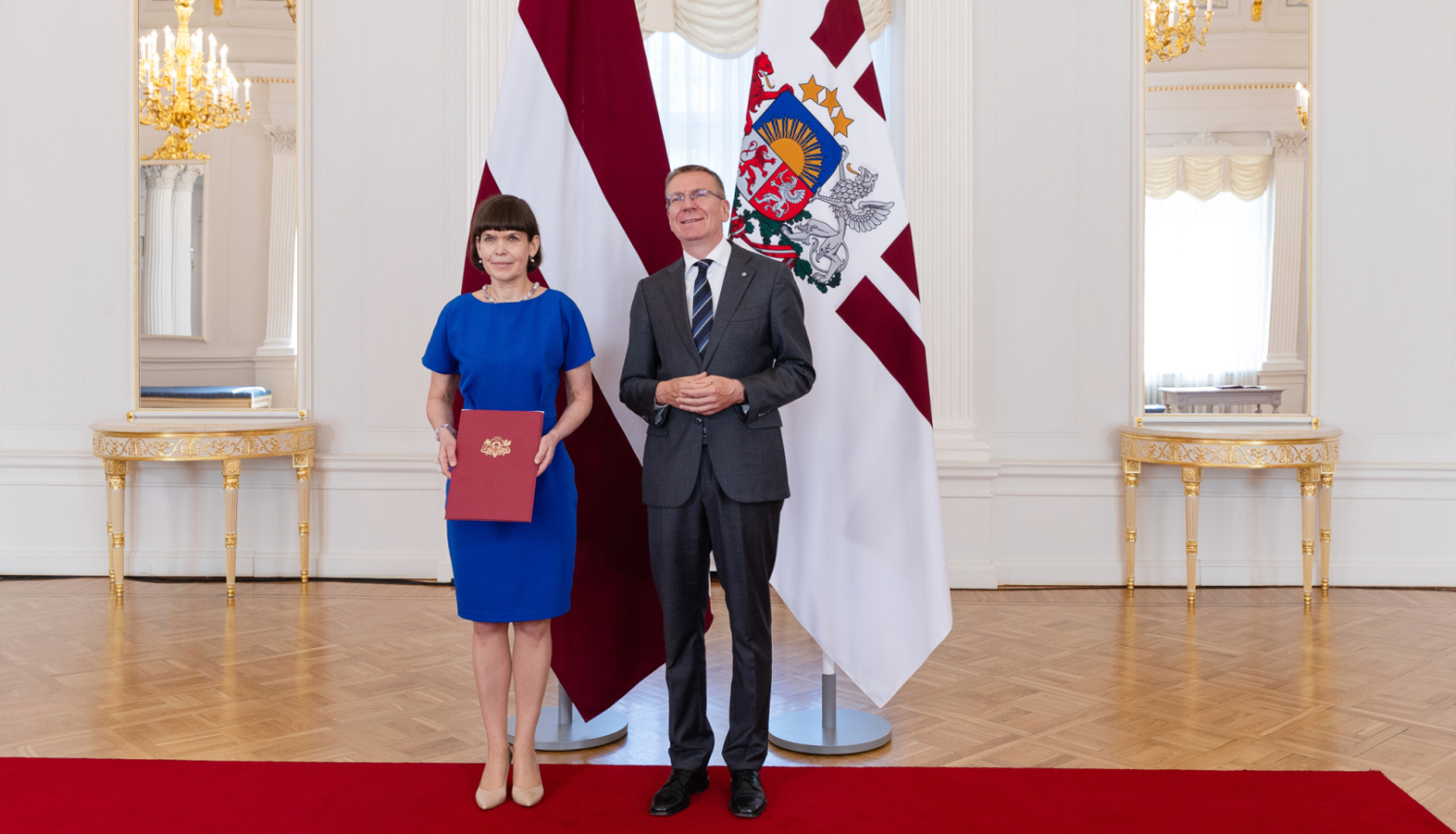 Dace Rutka and Edgars Rinkēvičs