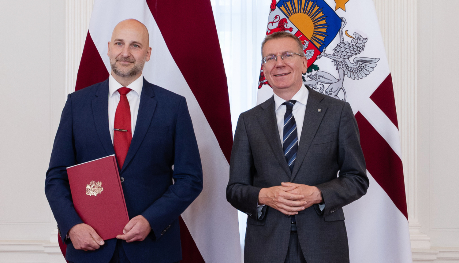 Ģirts Jaunzems and Edgars Rinkēvičs