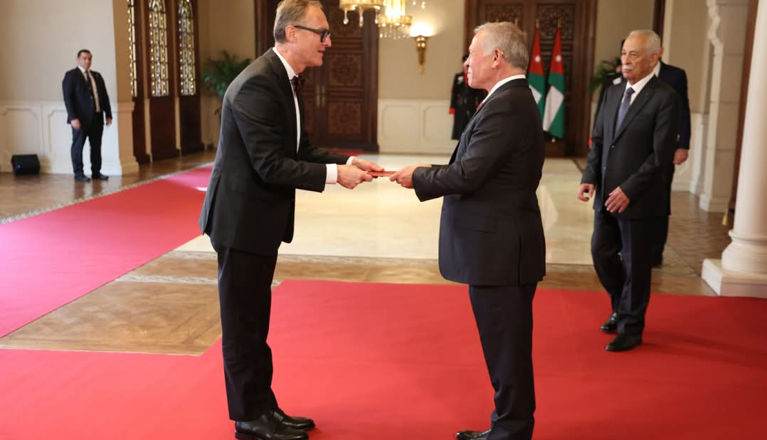 Andris Razāns iesniedz akreditācijas vēstuli Abdullah II bin Al-Hussein