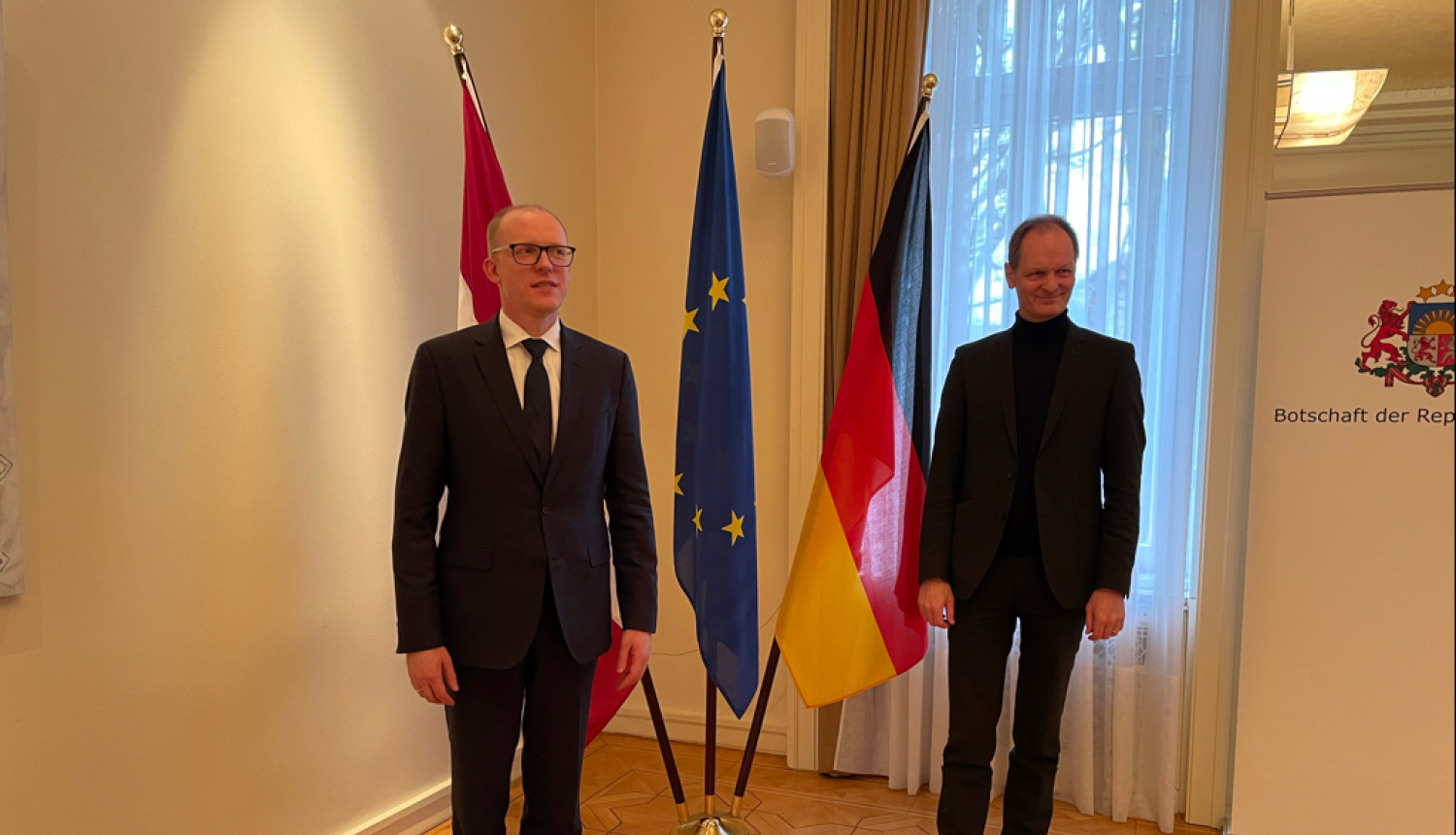 Ārlietu ministrijas valsts sekretārs A. Pelšs darba vizītē Berlīnē pārrunā drošības situāciju reģionā