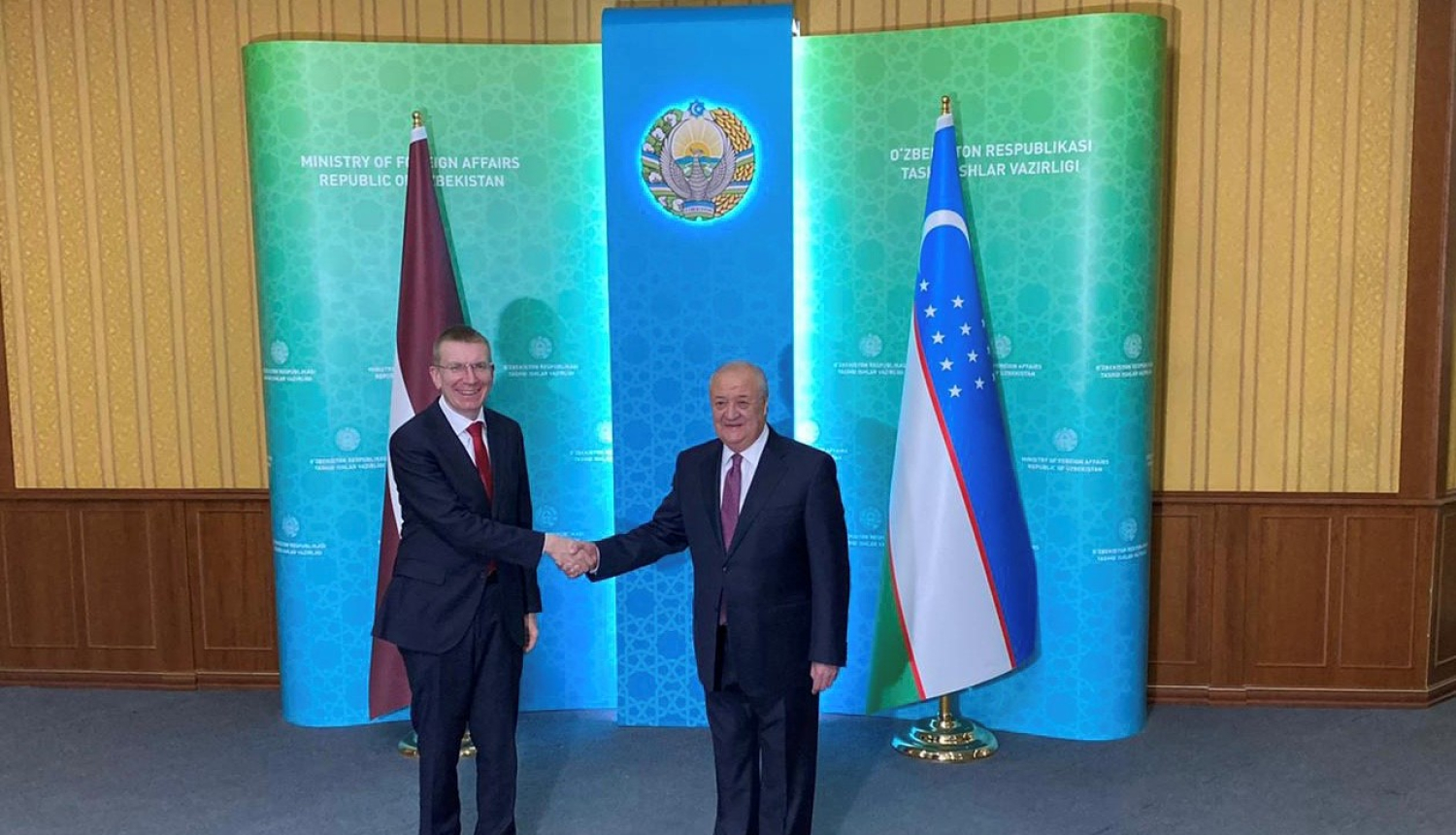 Ārlietu ministrs kopā ar Latvijas uzņēmēju delegāciju apmeklē Uzbekistānu