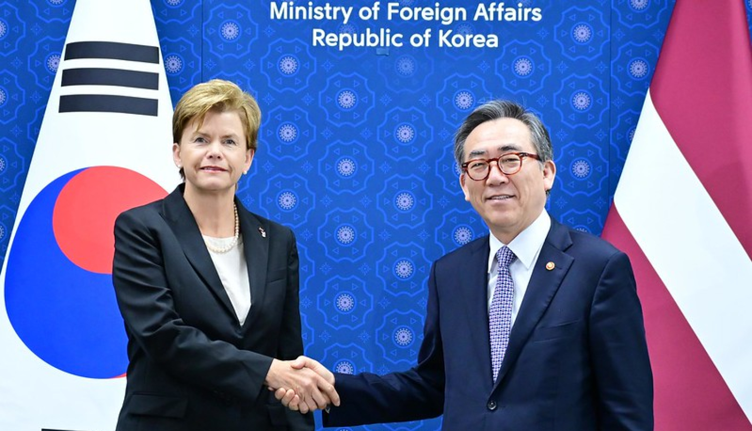 Baiba Braže un Cho Tae-yul