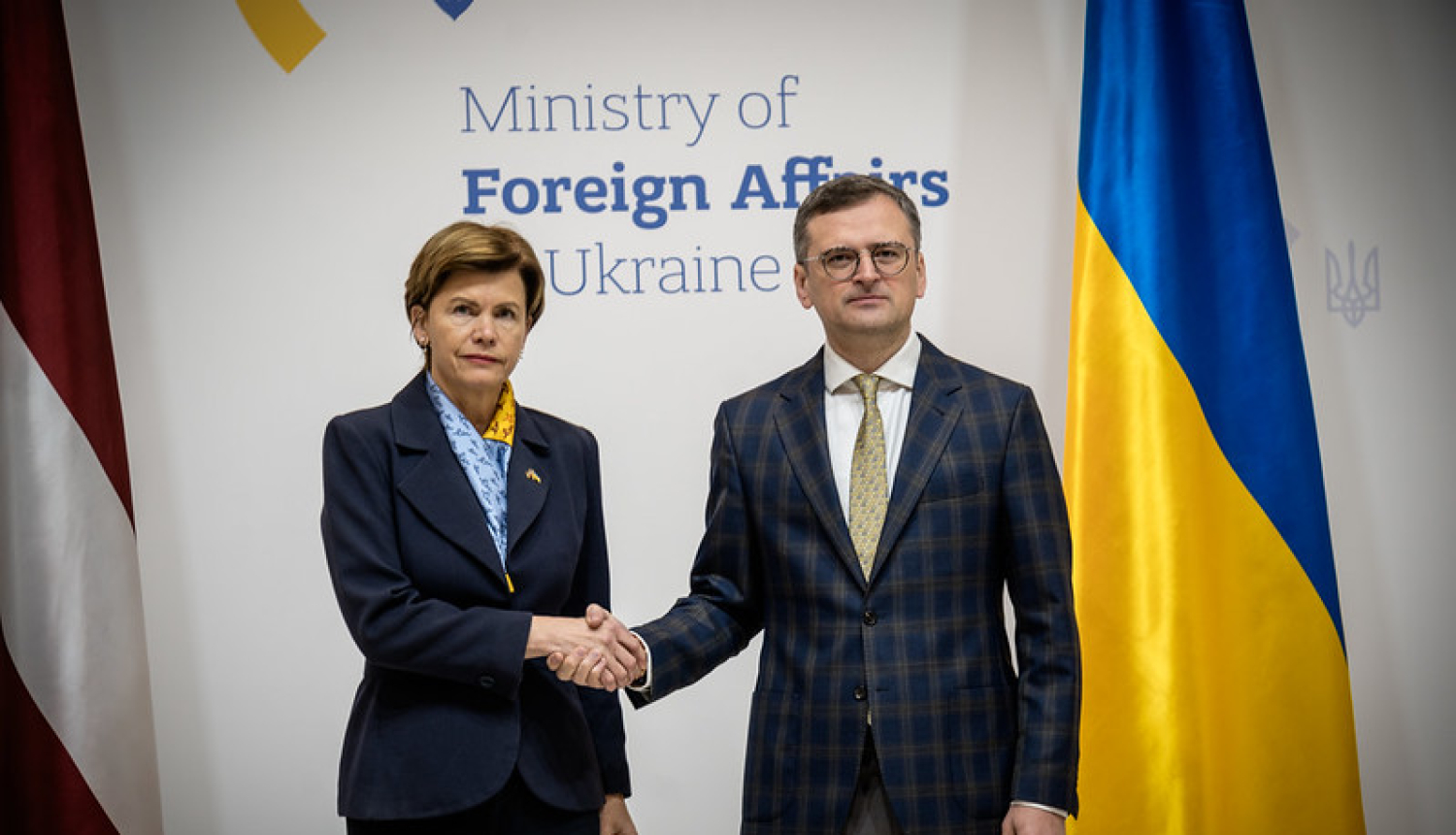 Baiba Braže un Dmytro Kuleba