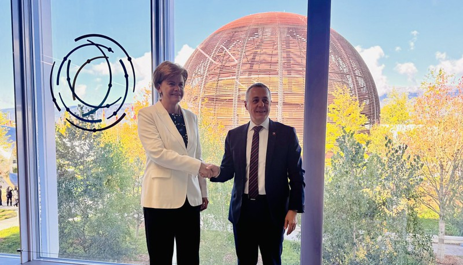 Baiba Braže un Ignazio Cassis