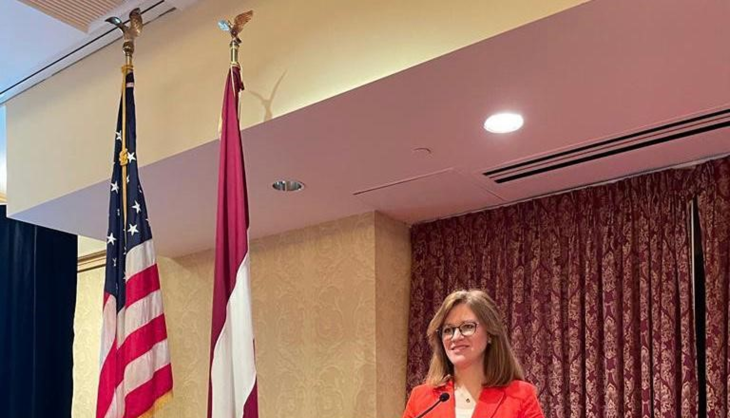 Parlamentārā sekretāre Zanda Kalniņa-Lukaševica Spotlight Latvia biznesa konferencē