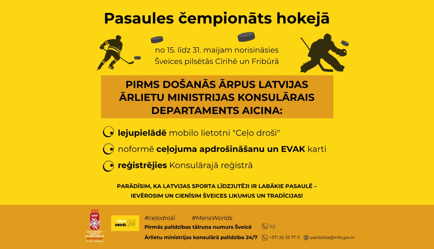 Ieteikumi drošai ceļošanai