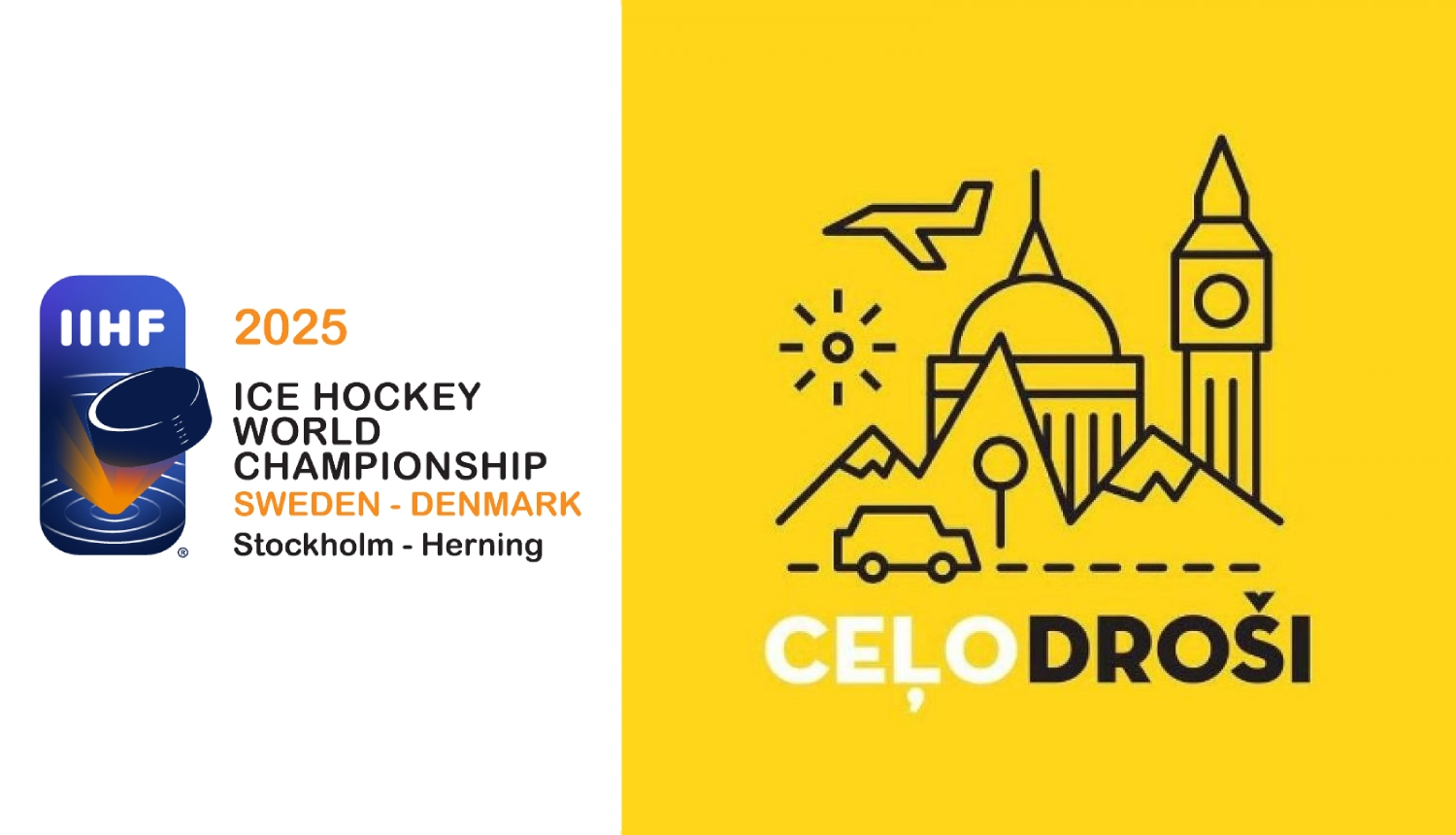 Čempionāta un Ceļo droši logotips