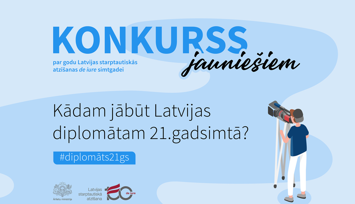 Ārlietu ministrija izsludina Latvijas starptautiskās atzīšanas "de iure" simtgadei veltītu konkursu jauniešiem