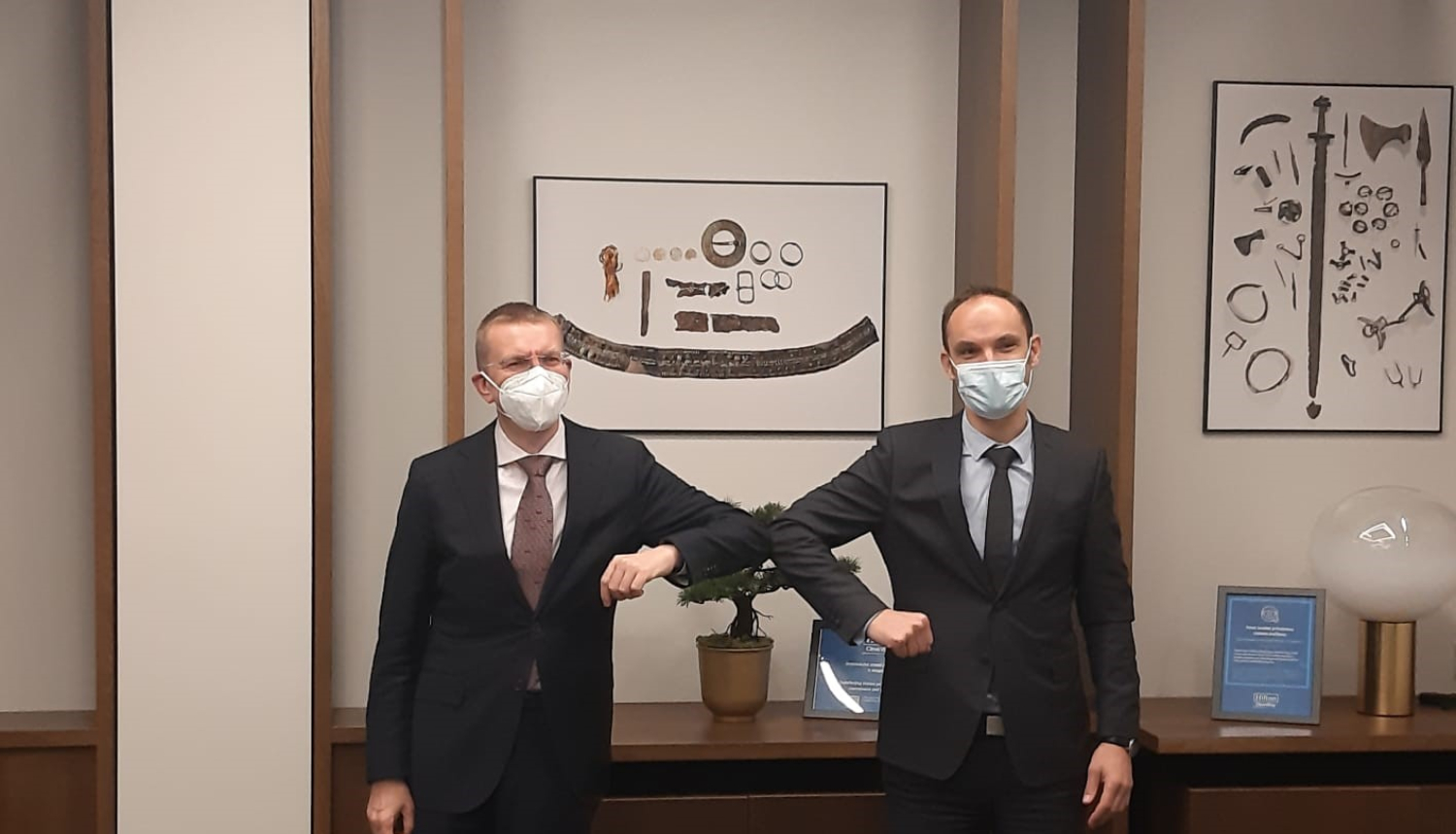 Latvijas ārlietu ministra tikšanās ar Slovēnijas ārlietu ministru