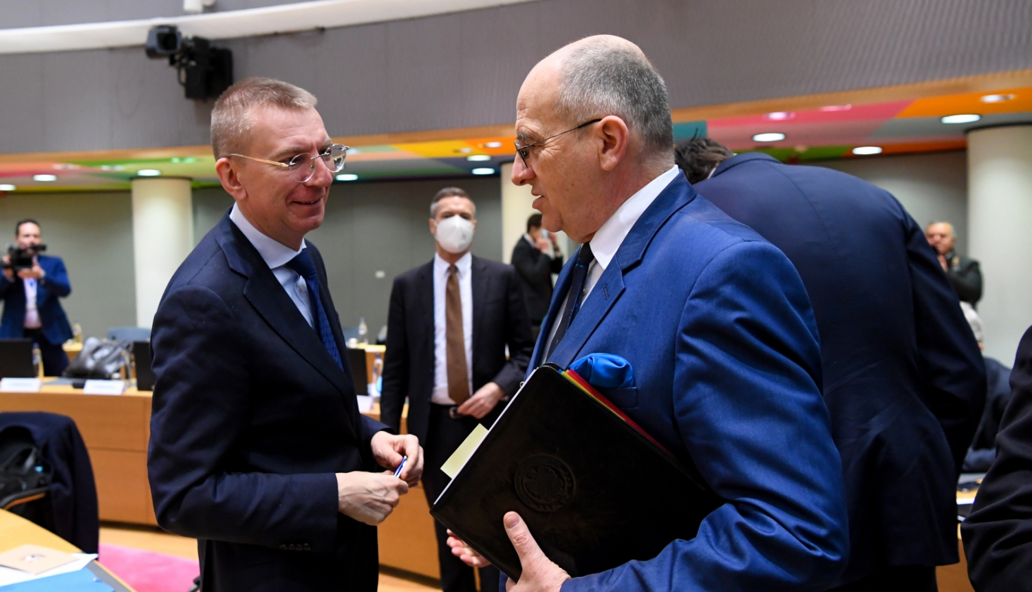 ārlietu ministrs ES Ārlietu padomes sanāksmē