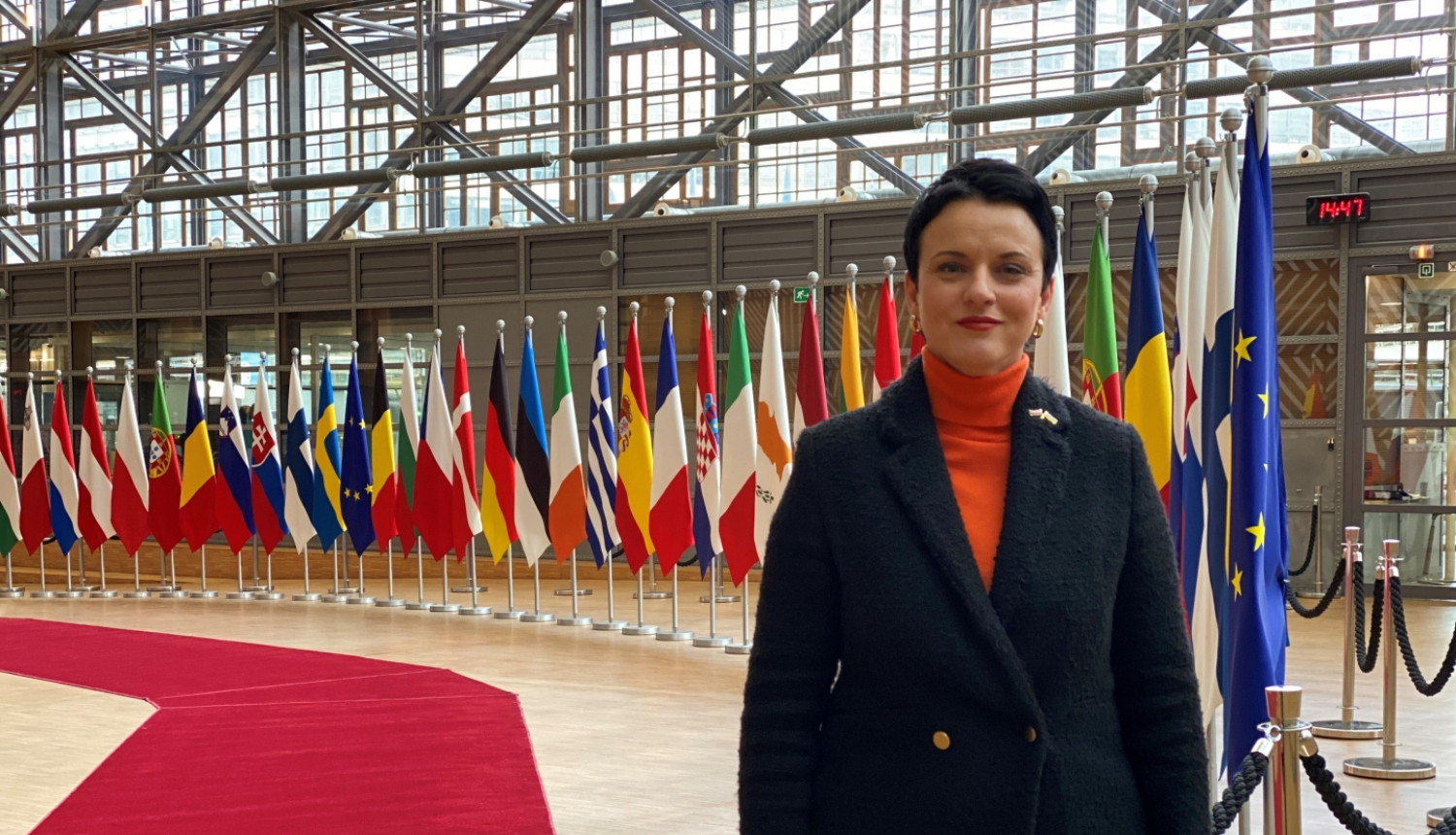 Parlamentārā sekretāre Gunda Reire aicina turpināt atbalstīt Ukrainu arī ar ES tirdzniecības instrumentiem