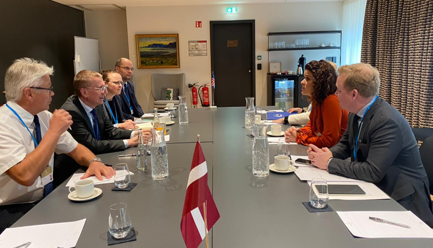 Tikšanās ar Islandes ārlietu ministri
