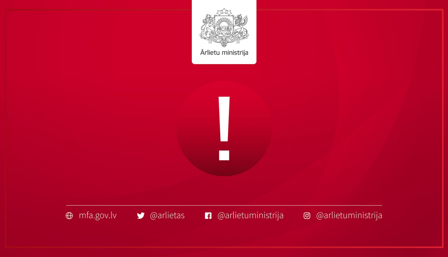 Izsaukuma zīme sarkana