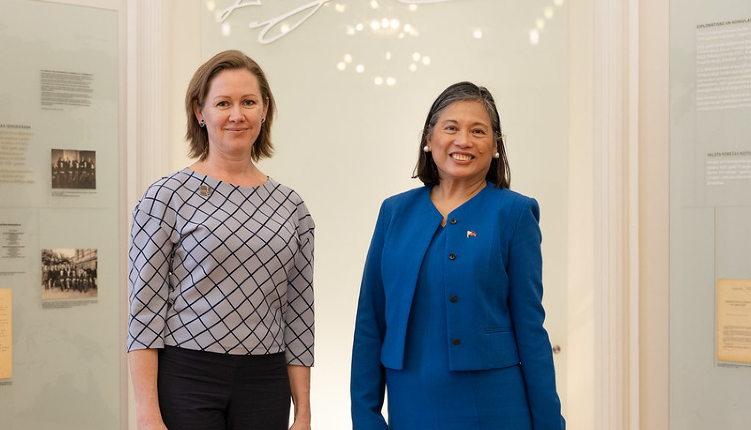 Katarina Plātere un Maria Elena Palo Algabre