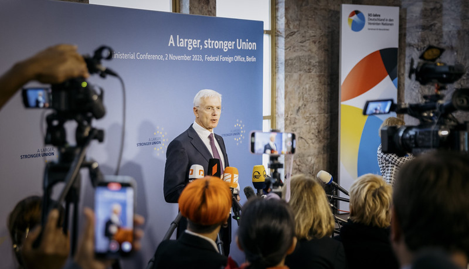 Krišjānis Kariņš Vācijas Ārlietu ministrijas rīkotajā ārlietu ministru konferencē