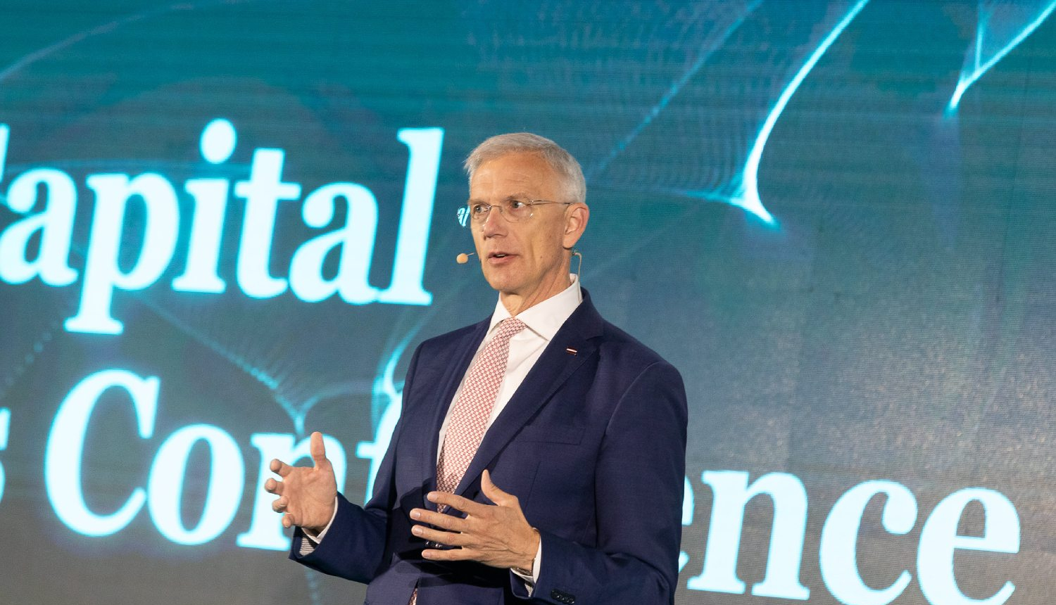 Ārlietu ministrs Krišjānis Kariņš atklāj starptautisko konferenci “Baltic Capital Markets Conference”