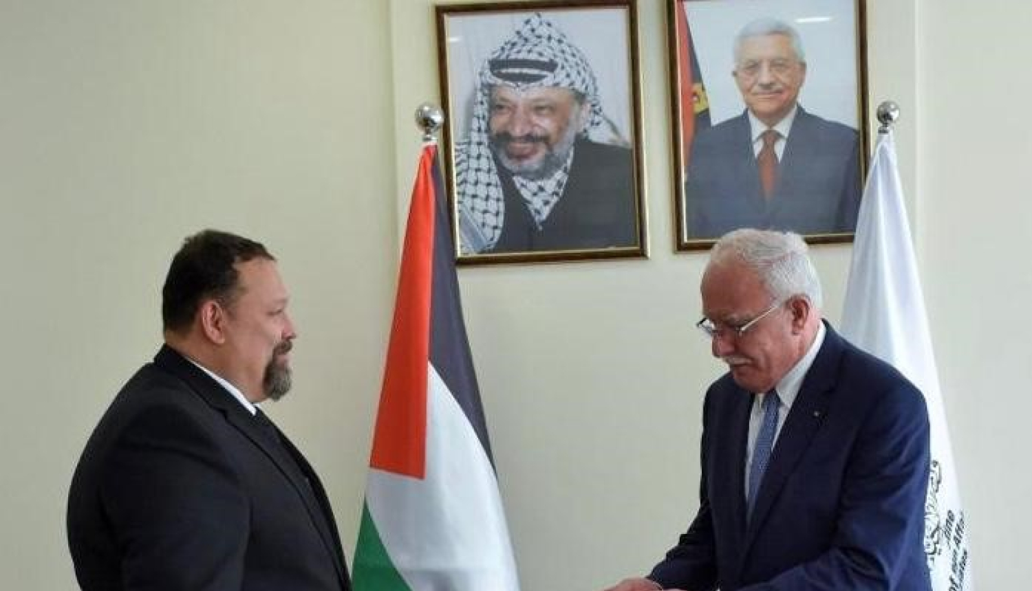 Latvijas īpašais pārstāvis Palestīnā iesniedz ārlietu ministra nozīmējuma vēstuli Palestīnas ārlietu ministram