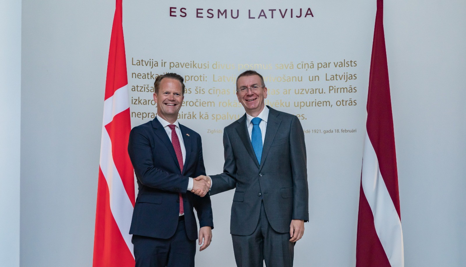 Latvijas un Dānijas ārlietu ministri 08.09.2022