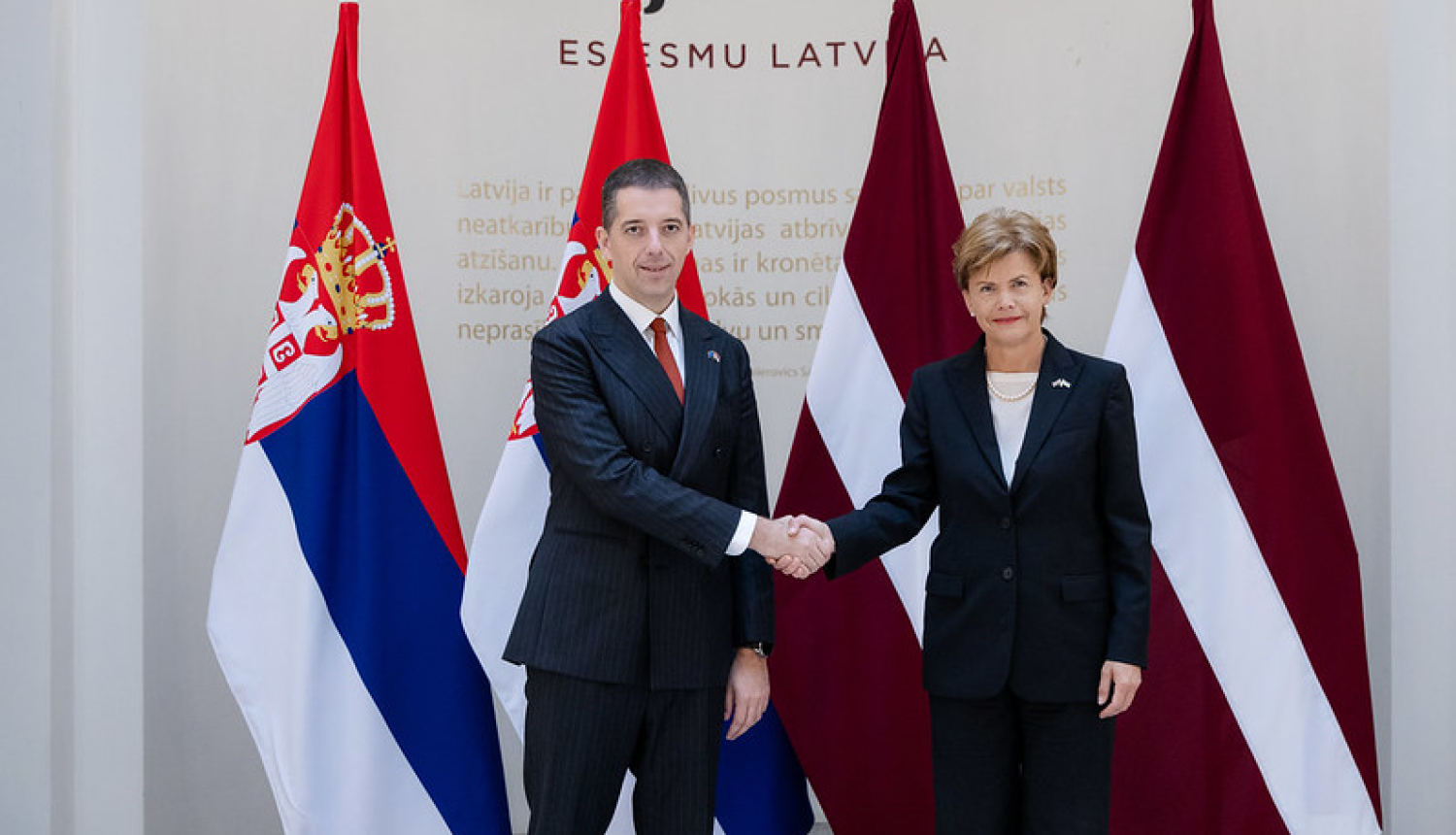 Baiba Braže spiež roku Marko Džuričam