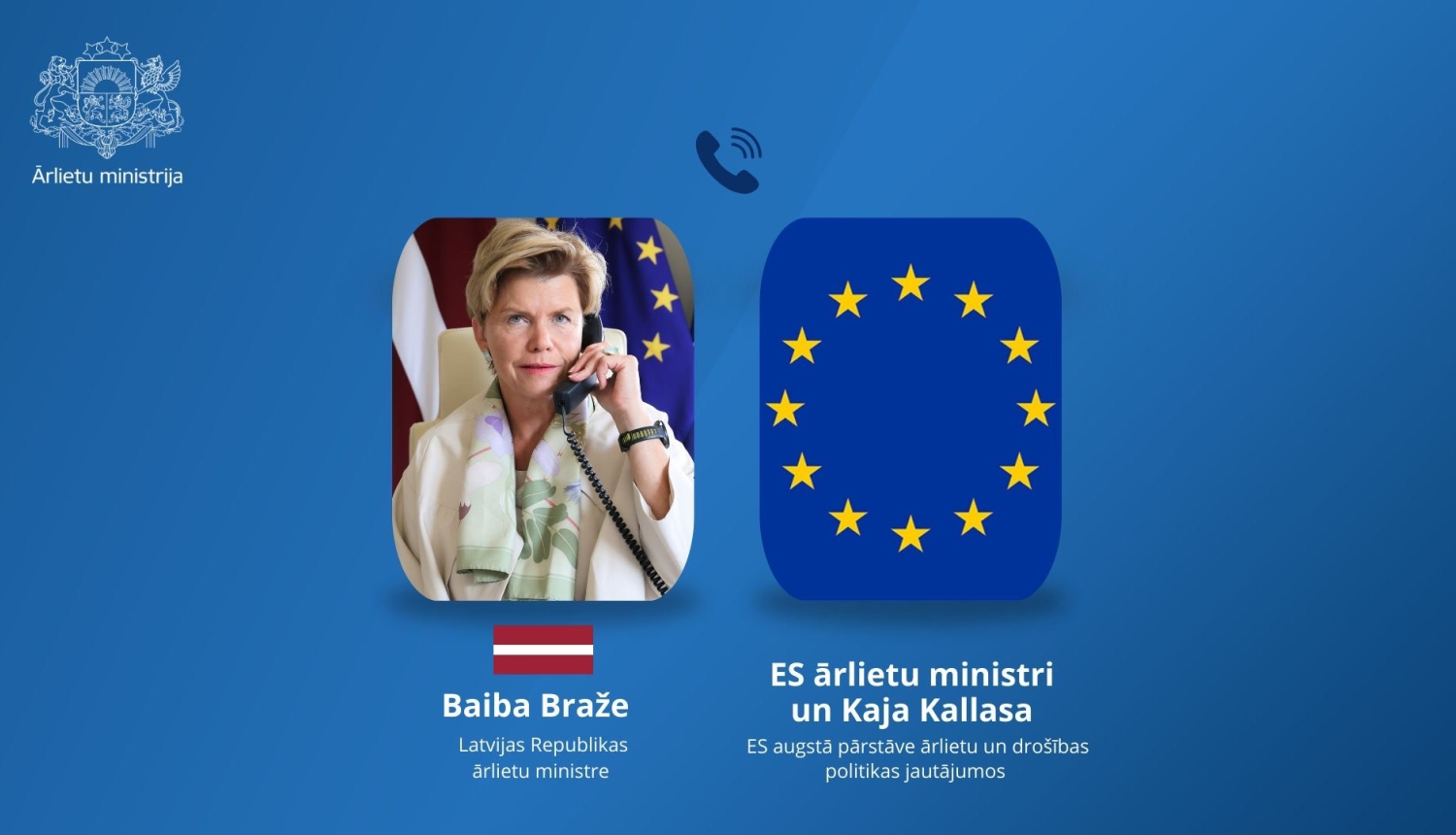 Ministres sazvans ar ES ārlietu ministriem