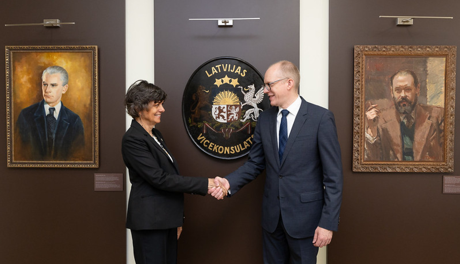 Therese Rath un Andris Pelšs sarokojas