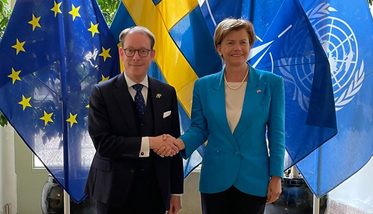 Tobias Billström un Baiba Braže