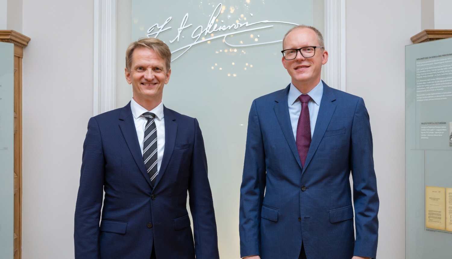 Valsts sekretārs Andris Pelšs pieņem Islandes vēstnieku akreditācijas vizītē