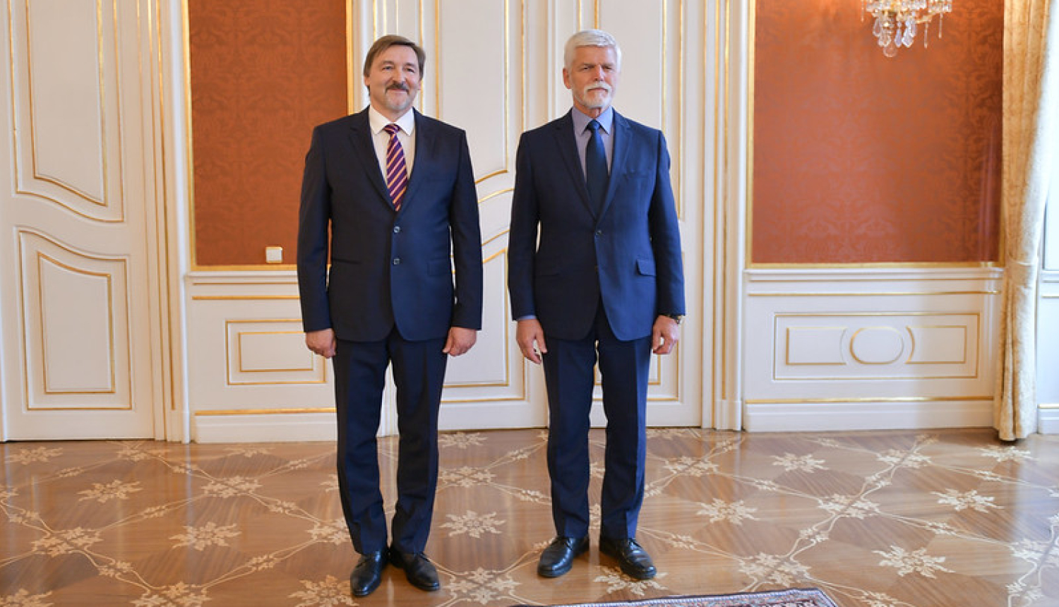 Vilmārs Heniņš un Petr Pavel