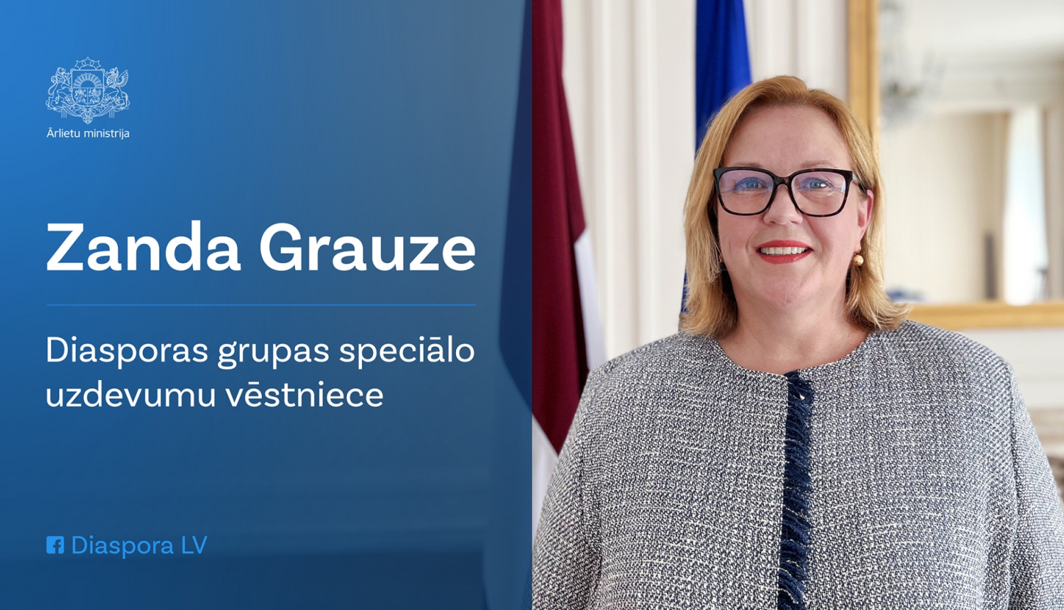 Zanda GRauze - disasporas vēstniece, kartīte