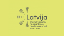 Latvija ANO Drošības padomē 2026-2027 logotips