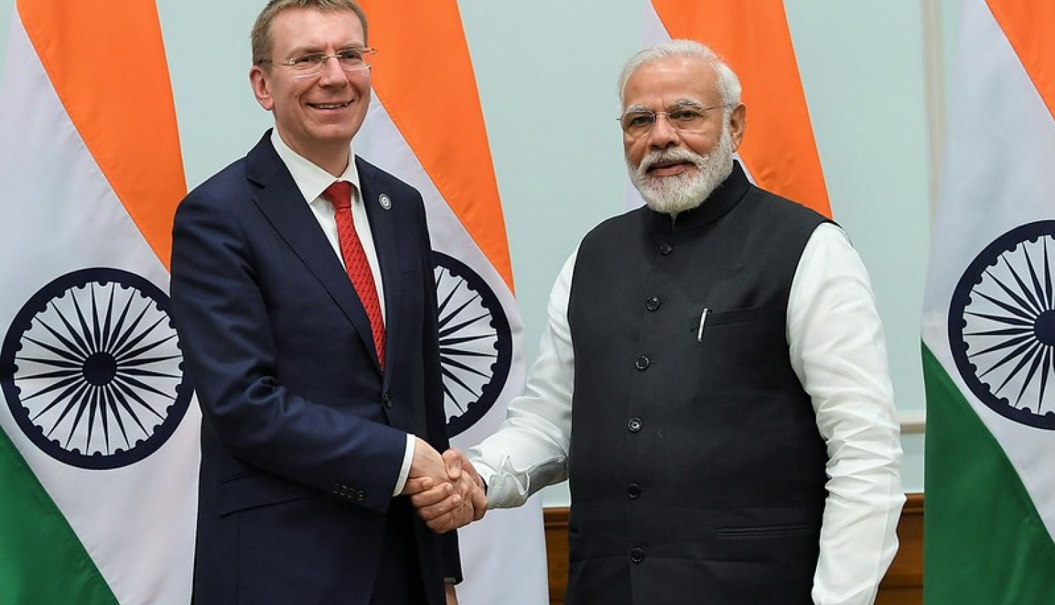 Latvijas ārlietu ministrs tiekas ar Indijas Republikas premjerministru