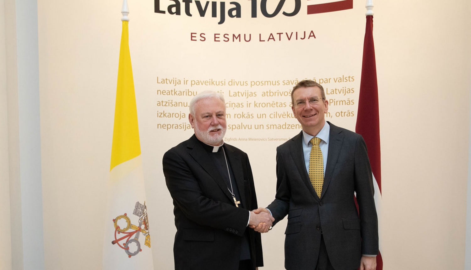 Ārlietu ministrs: Latvija augsti novērtē stingro Svētā Krēsla politiku, vienmēr atbalstot Latviju un valsts okupācijas laikā neatzīstot tās inkorporāciju PSRS