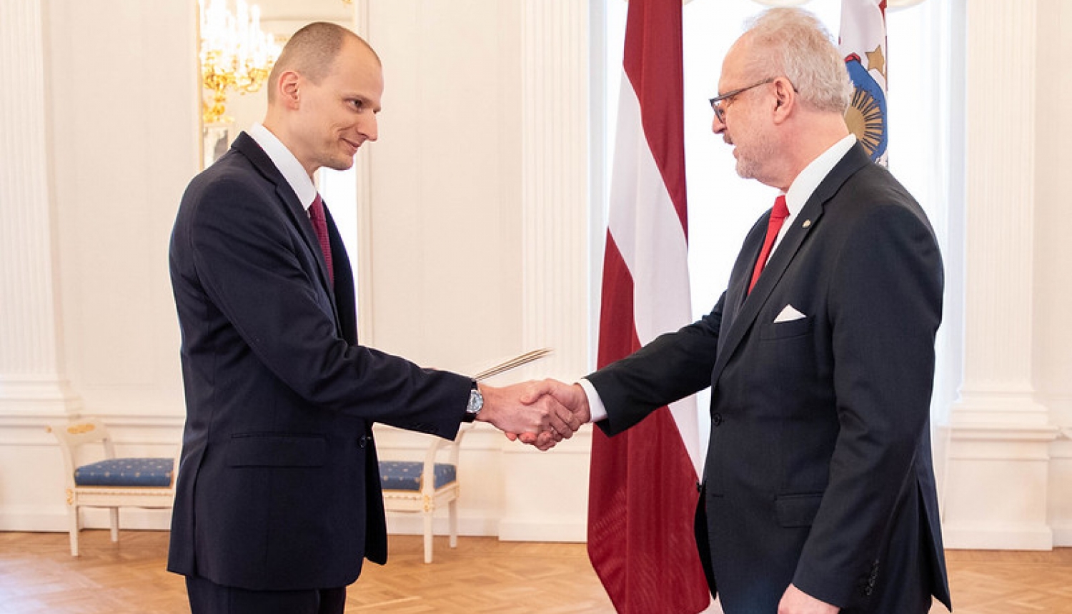 Valsts prezidents pasniedz akreditācijas vēstuli vēstniekam Ēģiptē Ilmāram Breidakam