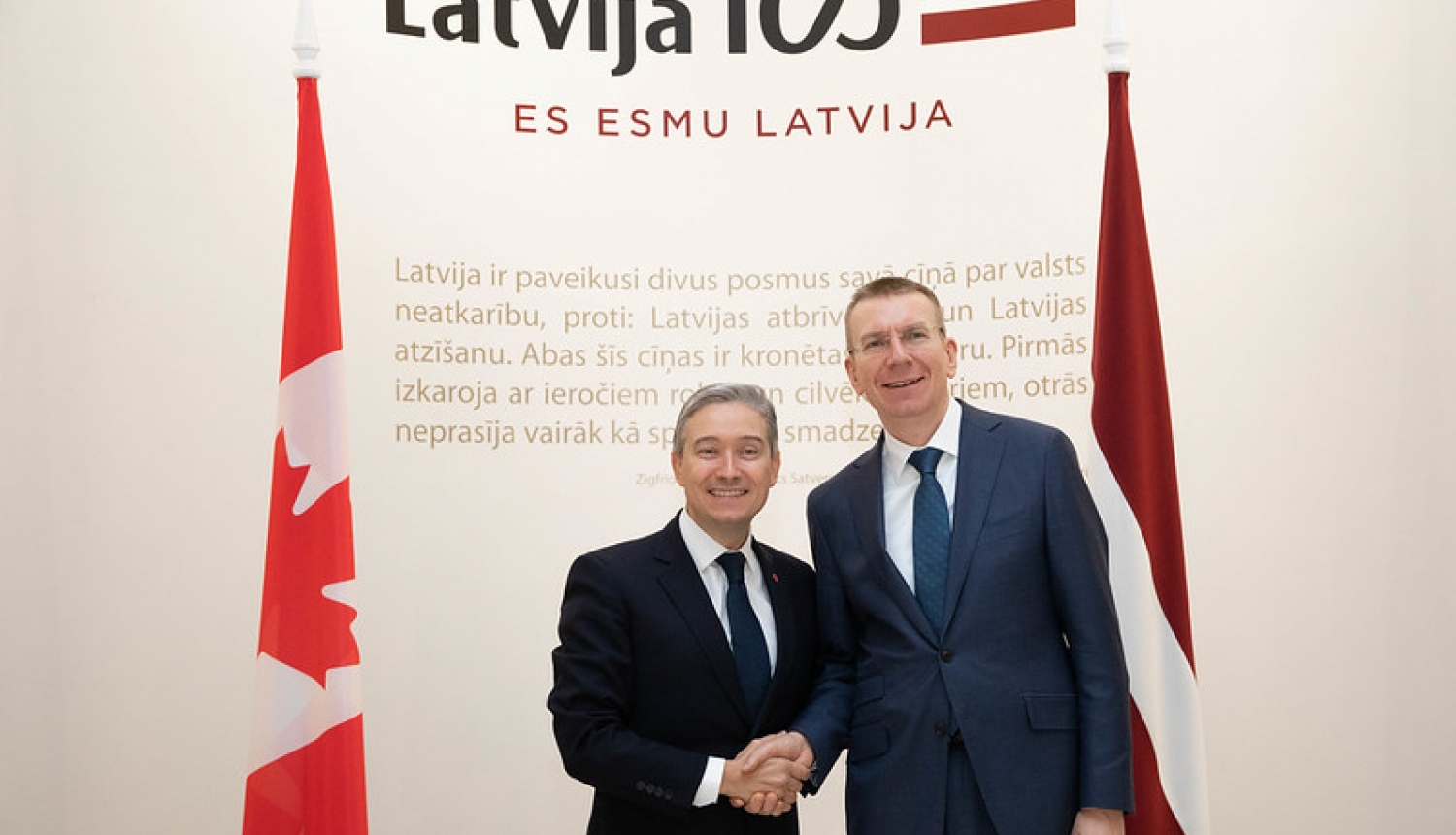 Edgars Rinkēvičs izceļ Kanādu kā spēcīgu solidaritātes piemēru