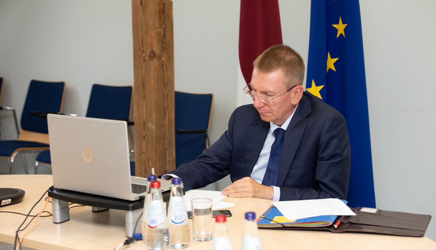 Edgars Rinkēvičs underlines the need for giving assistance to Belarusian civil society