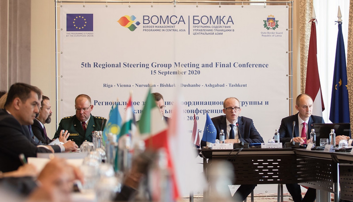 State Secretary Andris Pelšs takes part in the final conference for BOMCA9