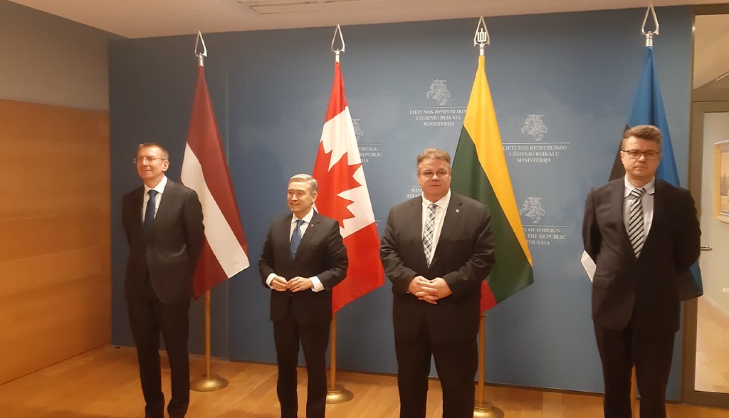 E. Rinkēvičs Baltijas valstu un Kanādas ārlietu ministru tikšanās uzsver transatlantiskās partnerības nozīmi Eiropas un pasaules drošībai