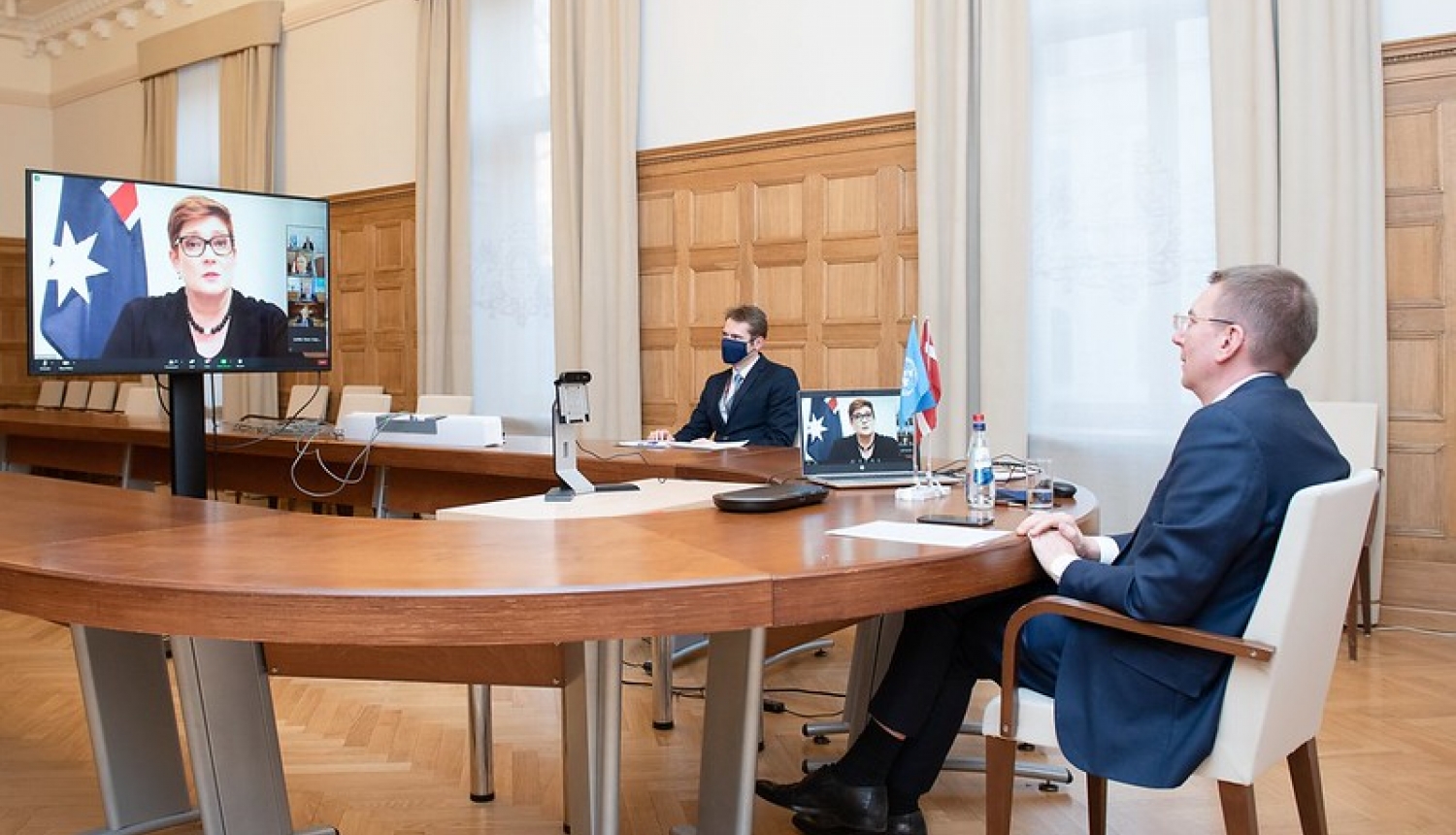 Ārlietu ministrs Latvijas organizētā ANO pasākumā uzsver dezinformācijas draudus Covid-19 krīzes laikā
