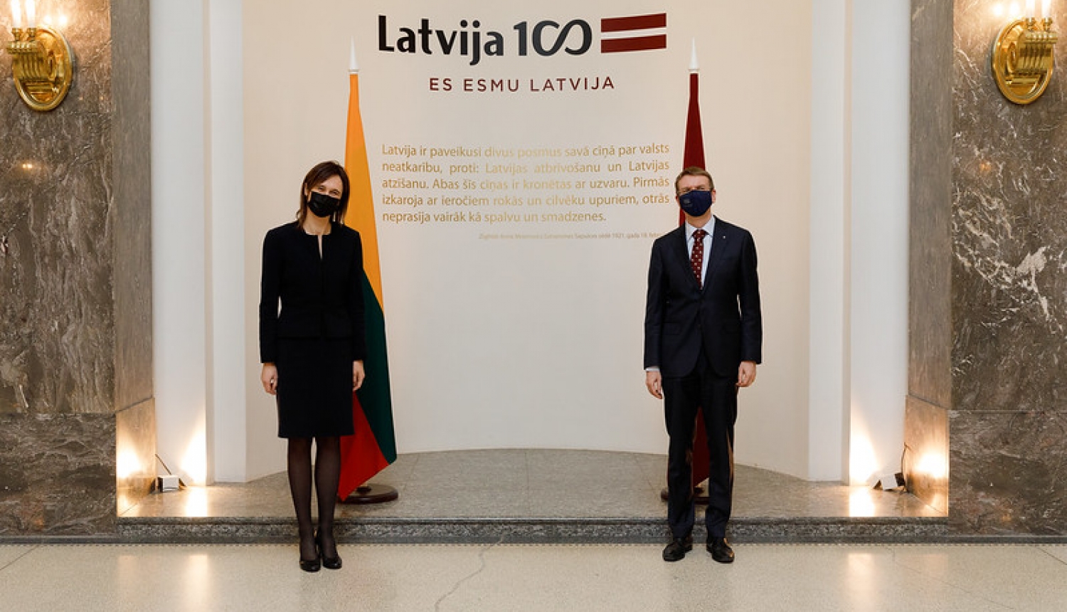 Ārlietu ministrs un Lietuvas Seima priekšsēdētāja pārrunā jaunas divpusējās sadarbības iespējas