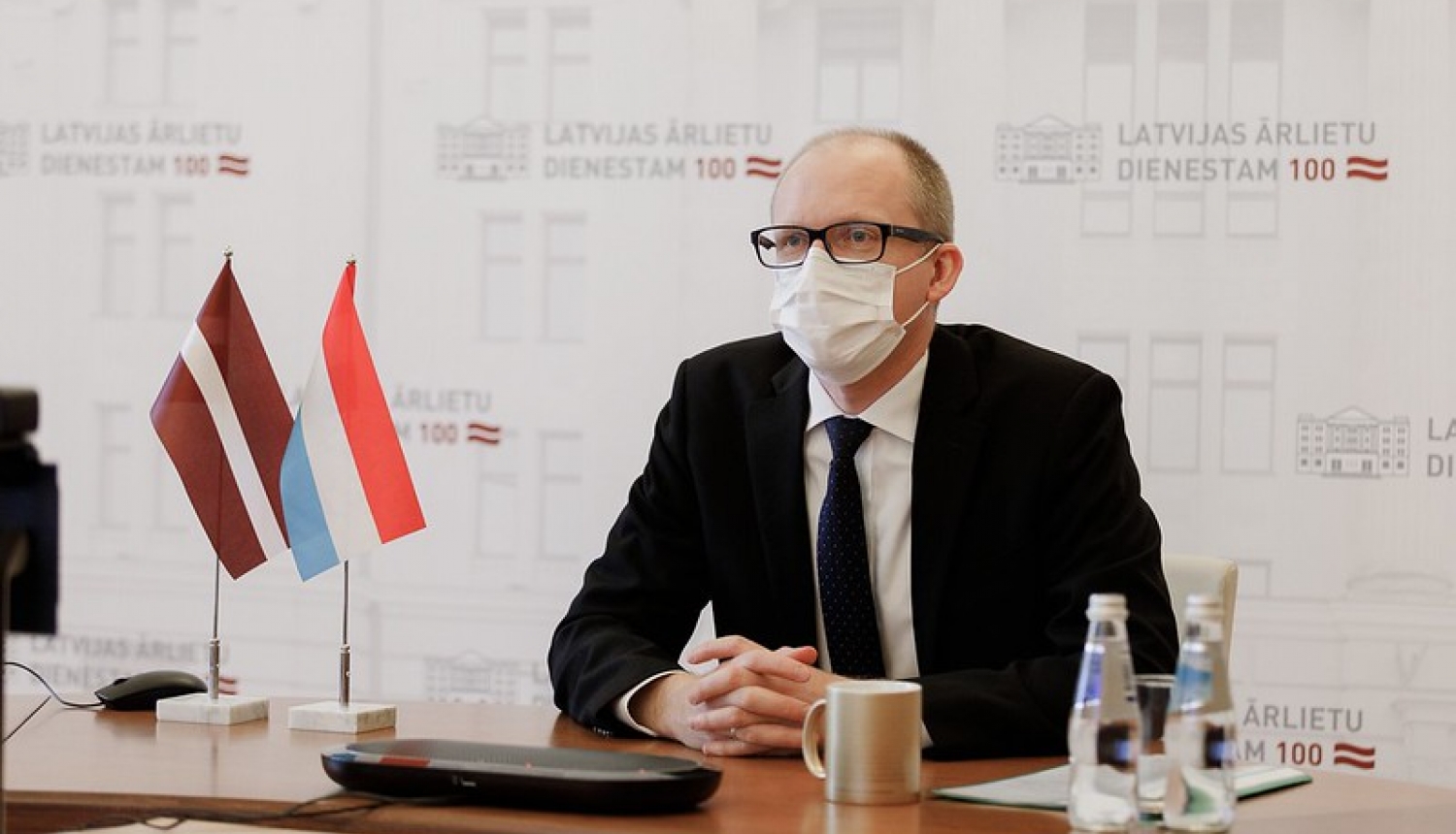 Valsts sekretārs Andris Pelšs tiekas ar jauno Luksemburgas vēstnieku Latvijā