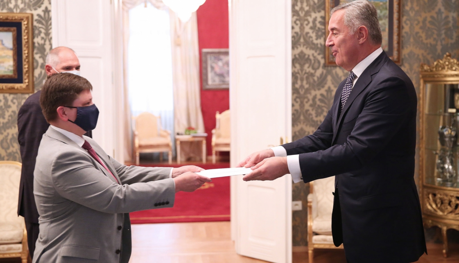Latvijas vēstniece Agnese Kalniņa iesniedz akreditācijas vēstuli Melnkalnes prezidentam